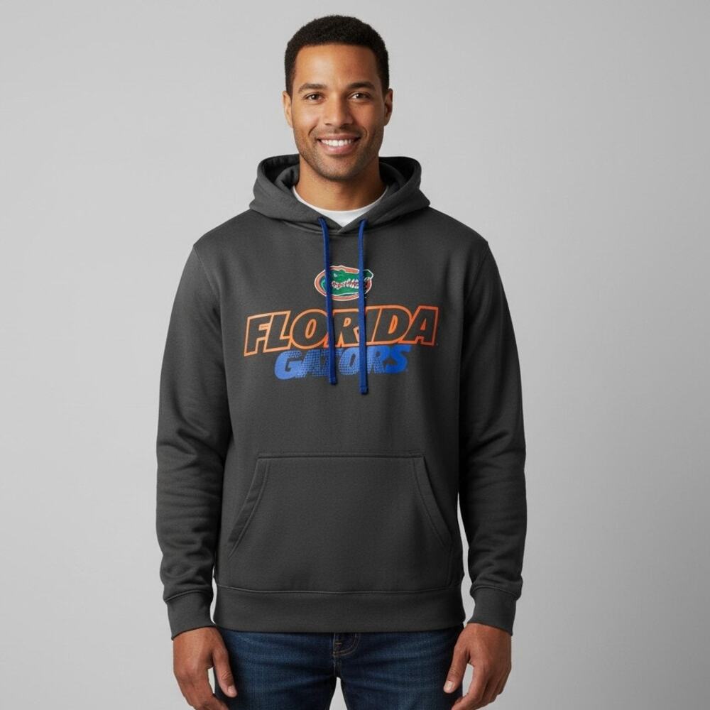 Men's Russell Florida Gators Hooded Sweatshirt Size Large Grey